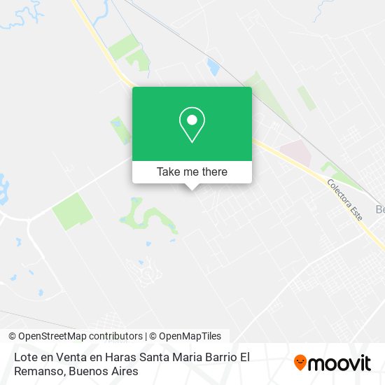 Mapa de Lote en Venta en Haras Santa Maria Barrio El Remanso