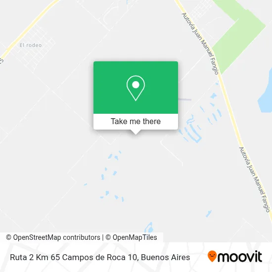 Ruta 2 Km 65 Campos de Roca 10 map