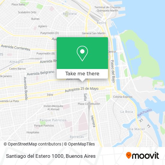 Santiago del Estero 1000 map