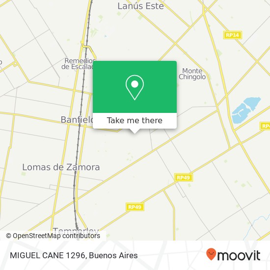 MIGUEL CANE 1296 map