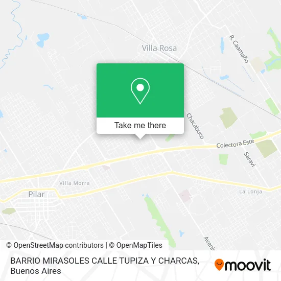 BARRIO MIRASOLES   CALLE TUPIZA Y CHARCAS map
