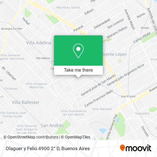 Mapa de Olaguer y Feliú 4900 2° D