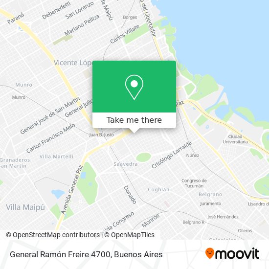 General Ramón Freire 4700 map