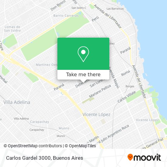 Carlos Gardel 3000 map