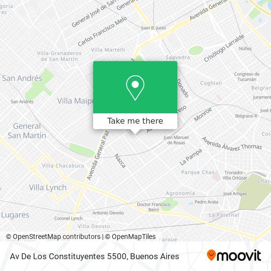 Av  De Los Constituyentes 5500 map