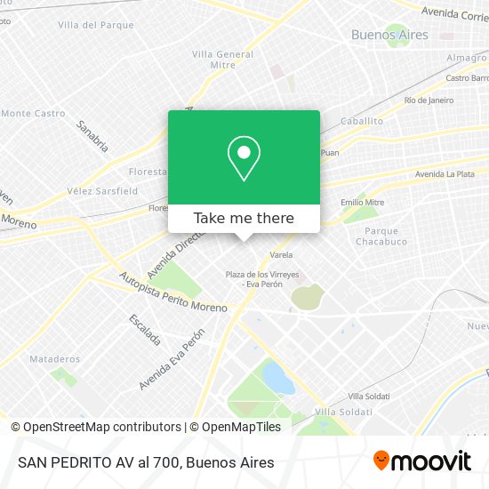 Mapa de SAN PEDRITO  AV  al 700