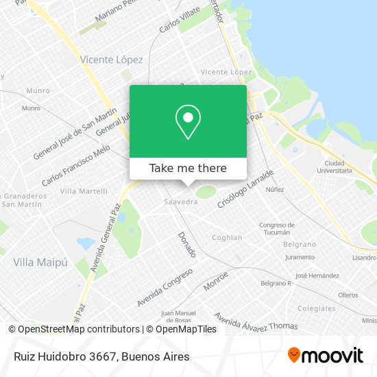 Ruiz Huidobro 3667 map