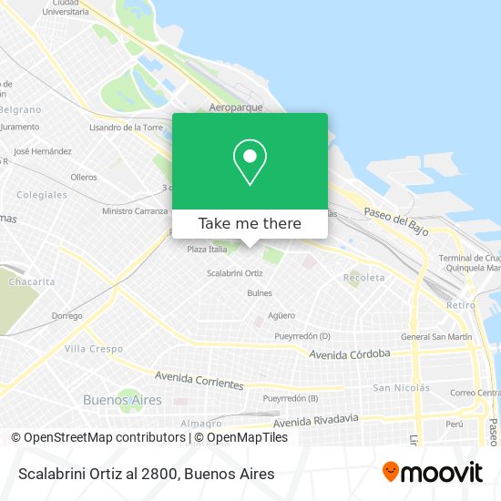 Scalabrini Ortiz al 2800 map