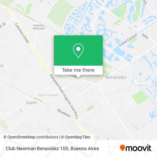 Club Newman Benavidez 100 map