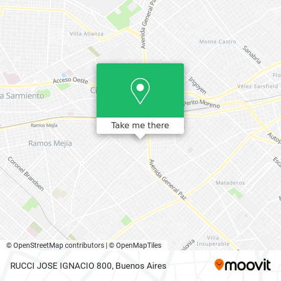 RUCCI  JOSE IGNACIO 800 map