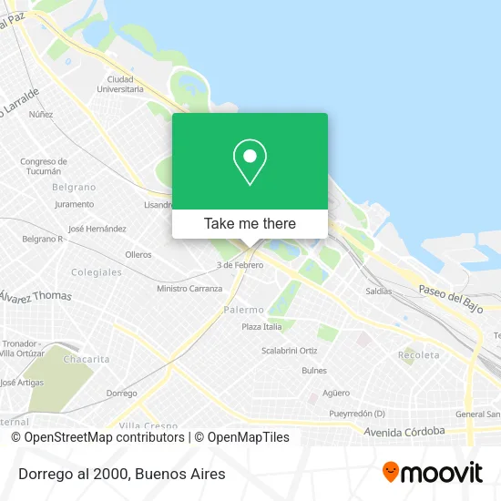 Mapa de Dorrego  al 2000