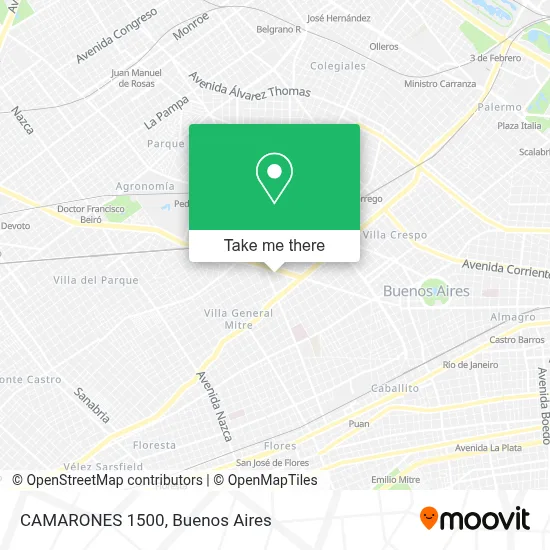 CAMARONES 1500 map