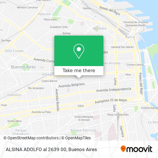 Mapa de ALSINA  ADOLFO al 2639 00