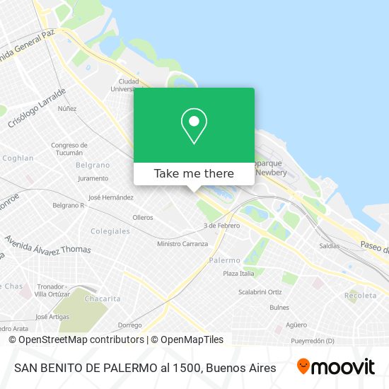 SAN BENITO DE PALERMO al 1500 map
