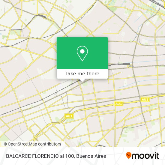 BALCARCE FLORENCIO al 100 map