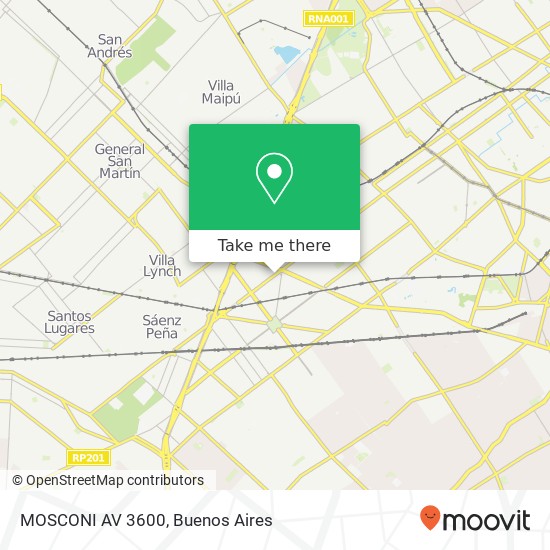 MOSCONI  AV  3600 map