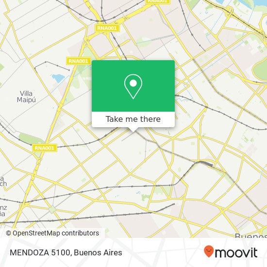 MENDOZA 5100 map