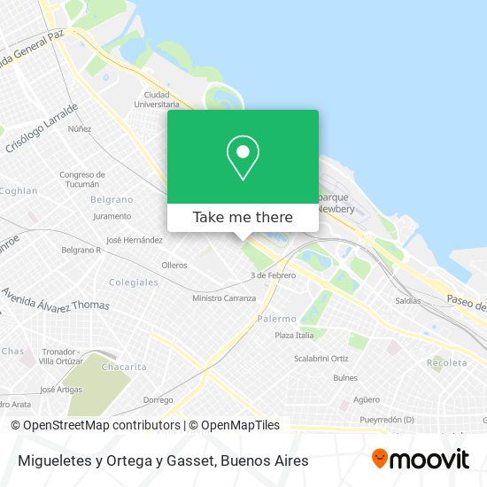 Mapa de Migueletes y Ortega y Gasset