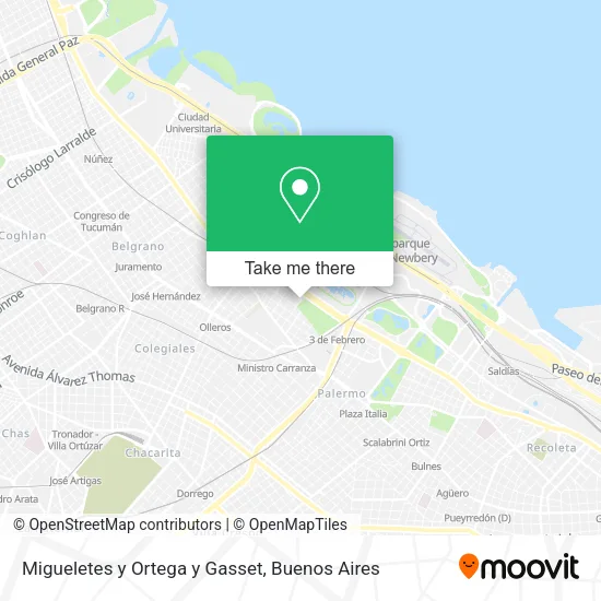 Mapa de Migueletes y Ortega y Gasset