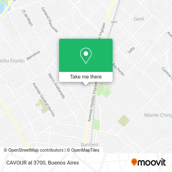 Mapa de CAVOUR al 3700
