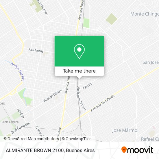 ALMIRANTE BROWN 2100 map