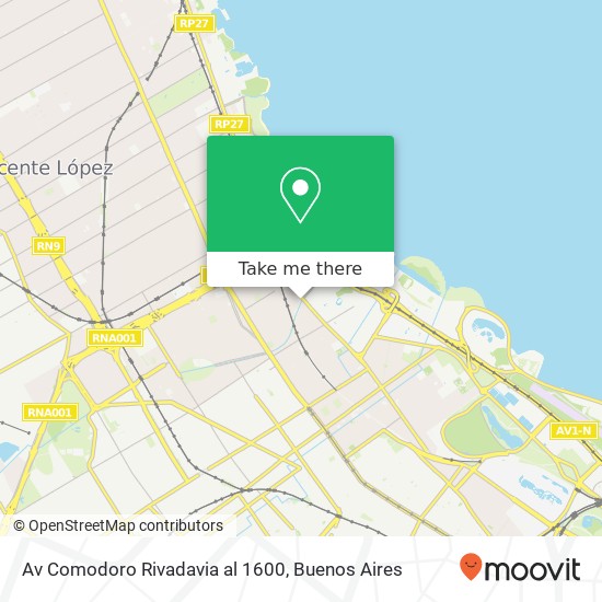 Av Comodoro Rivadavia al 1600 map