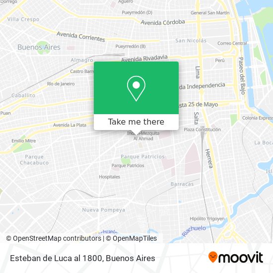 Esteban de Luca al 1800 map