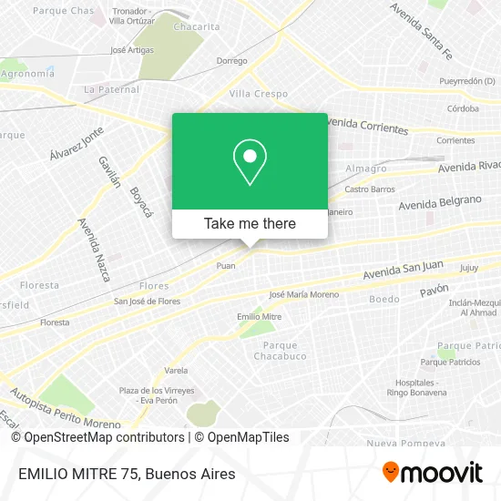 EMILIO MITRE 75 map