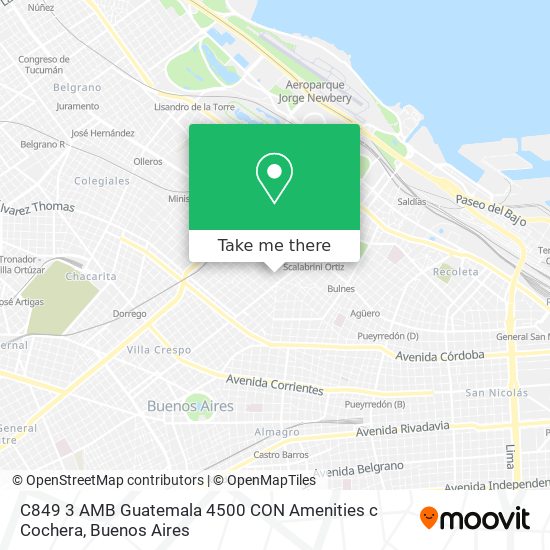 C849   3 AMB   Guatemala 4500 CON Amenities c  Cochera map
