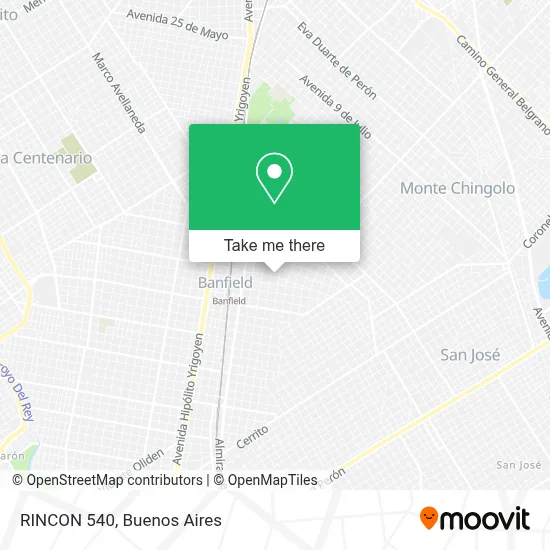 RINCON 540 map