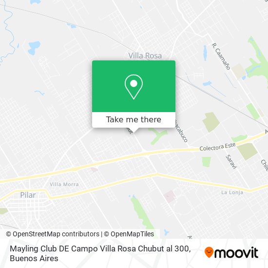 Mayling Club DE Campo Villa Rosa  Chubut al 300 map