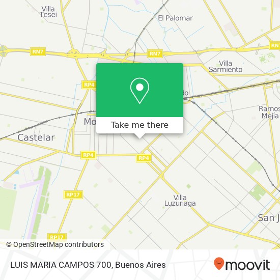 LUIS MARIA CAMPOS 700 map