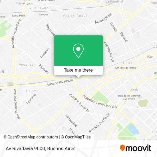 Av  Rivadavia 9000 map