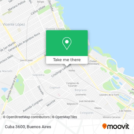 Mapa de Cuba 3600