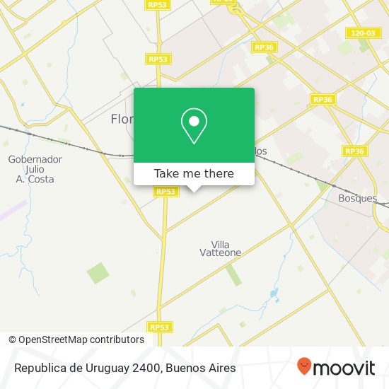 Republica de Uruguay 2400 map