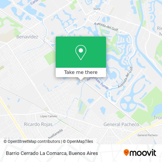 Mapa de Barrio Cerrado La Comarca