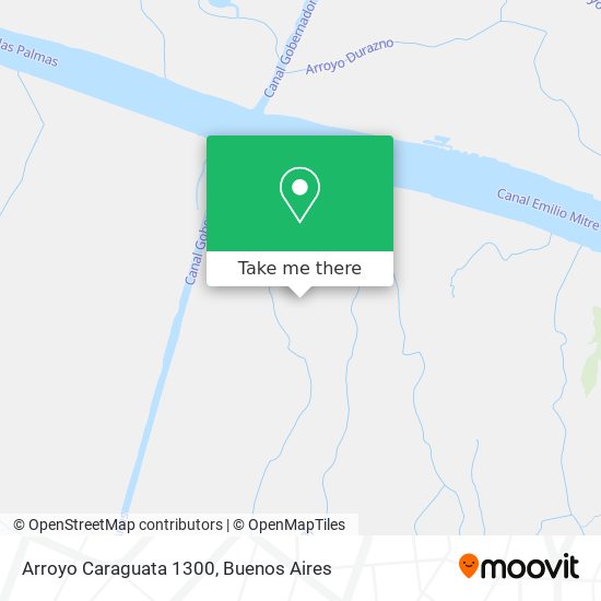 Arroyo Caraguata 1300 map