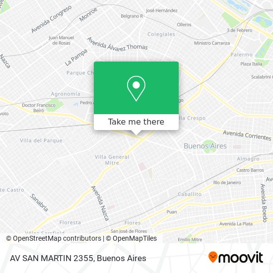 Mapa de AV  SAN MARTIN 2355