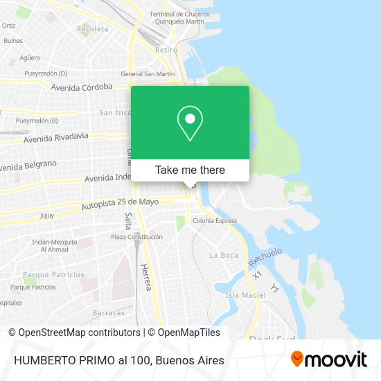 Mapa de HUMBERTO PRIMO al 100