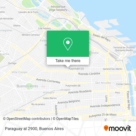 Mapa de Paraguay al 2900