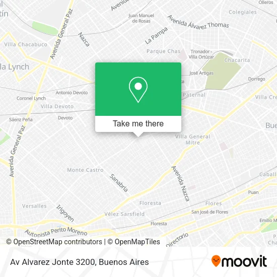 Mapa de Av  Alvarez Jonte 3200