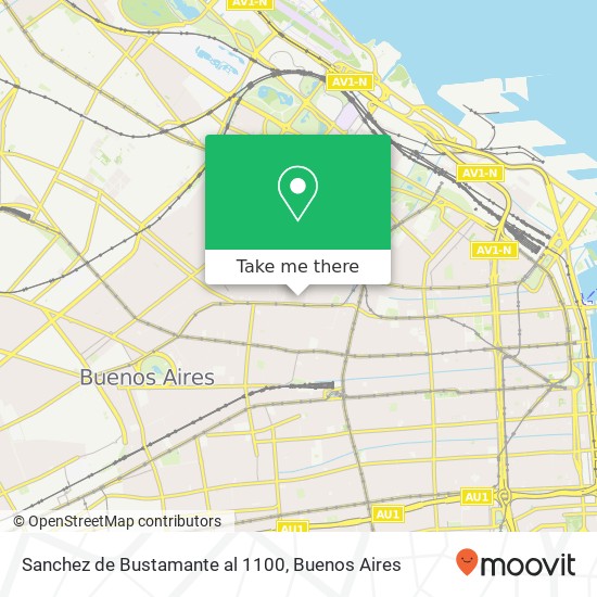 Sanchez de Bustamante al 1100 map