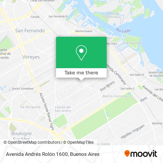 Avenida Andrés Rolón 1600 map