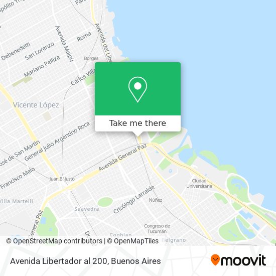 Avenida Libertador al 200 map