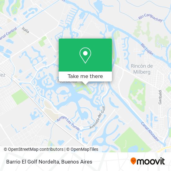 Mapa de Barrio El Golf   Nordelta