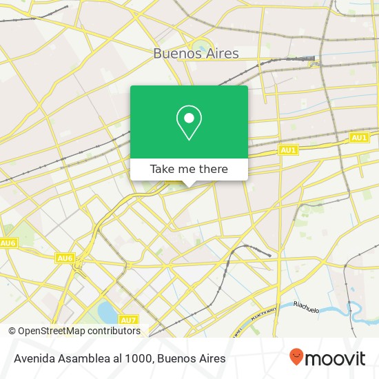 Mapa de Avenida Asamblea al 1000
