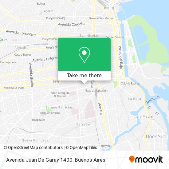Avenida Juan De Garay 1400 map