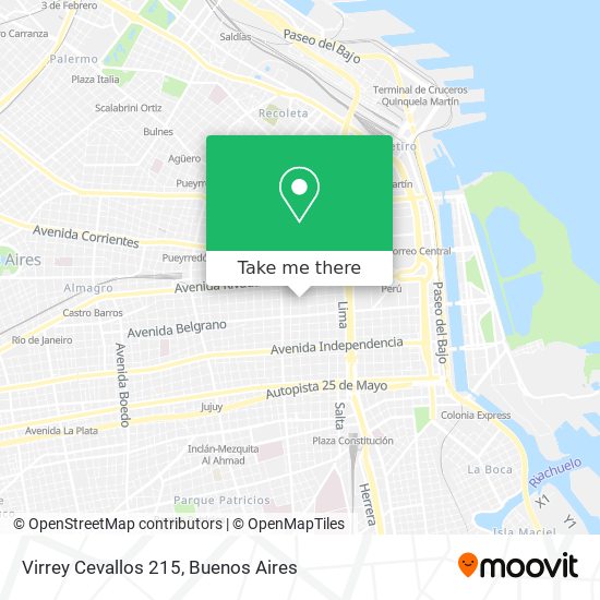 Virrey Cevallos 215 map