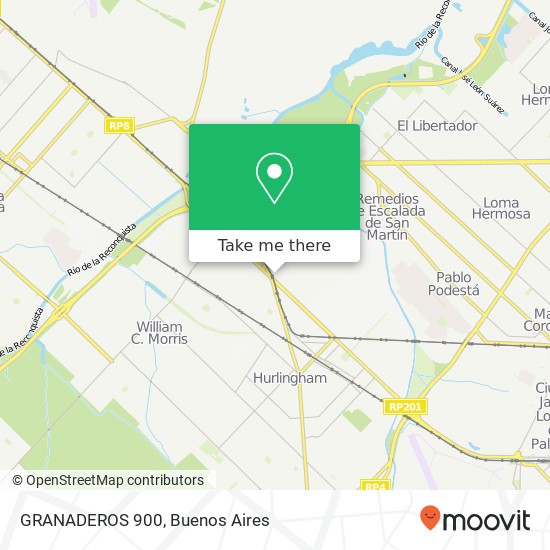 GRANADEROS 900 map