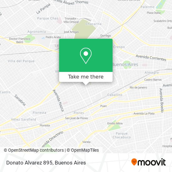 Donato Alvarez 895 map